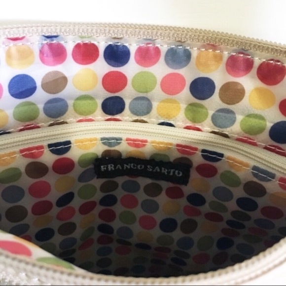 NWT Franco Sarto nude double zip crossbody bag - Picture 5 of 7